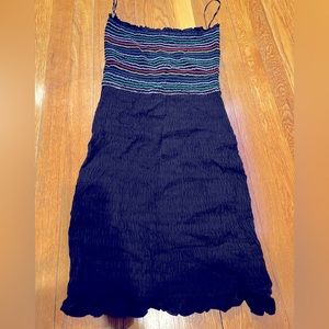 Wild honey strapless elastic black and colored coverup